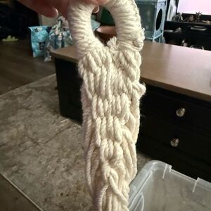 Handcrafted Cream Macramé Hammock